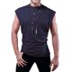 thumbnail image 3 of Camiseta sin mangas con estilo, camiseta sin mangas lavable de Color sólido que no se decolora, traje de verano para hombres, camisa para hombres, uso diario, 3 of 5