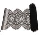 thumbnail image 1 of Cinta de adorno de encaje floral de 3 yardas con franja Bolsa de ropa de bricoje Diadema Negro un Hugo Cinta con adornos de encaje, 1 of 10