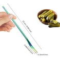 thumbnail image 2 of 10 Pcs Pickle Fork,Bexikou 304 Stainless Steel Salad Forks, 8.66 inches Long Handle Fruit Fork,Portable Cocktail Forks for Party, Banquet, Cocktail, Dessert (Multiple Colors), 2 of 7