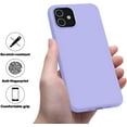 thumbnail image 5 of Compatible with iPhone 12 Case and iPhone 12 Pro Case 6.1 inch(2020),[Silky and Soft Touch Series] Premium Soft Liquid Silicone Rubber Full-Body Protective Bumper Case (Light Purple), 5 of 5