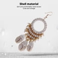 thumbnail image 6 of YINKUU Conch Shell Earrings Hand Woven Vintage Fashionable Comfortable Dangle Earring for Party Vacation, 6 of 21
