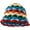 E-red, variant on Crochet Bucket Hat Women Trendy Knit Floral Floppy Cap Cute Boho Flower Beanies Outdoor Boho Travel Fishing Hat