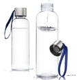 thumbnail image 6 of Genie Plastic Water Bottles with Strap 17 oz. Set of 10, Bulk Pack - Refillable, Great for Gym, Hiking, Cycling, School - Blue, 6 of 8