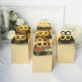 BalsaCircle 25 Candy Gold Gift Boxes Metallic Favor Holders Butterfly Top Party Events ...