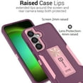thumbnail image 3 of CoverON For Samsung Galaxy S24+ Plus Case, Military Grade Heavy Duty Full Body Phone Kickstand Cover, Violet Purple, 3 of 8