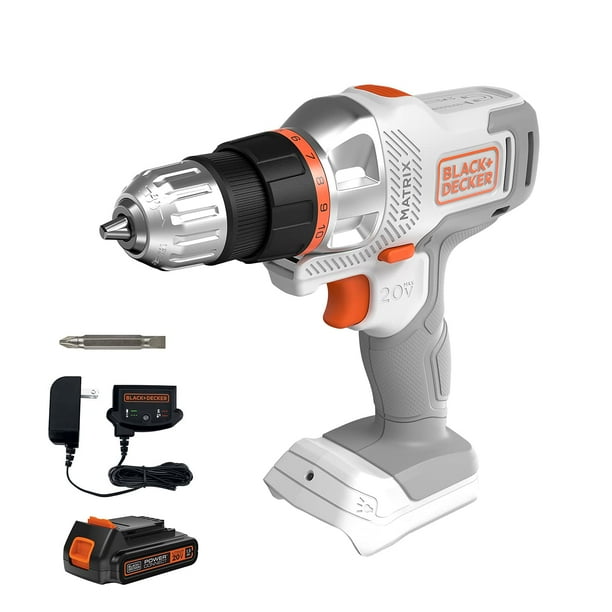 Kit de taladro/destornillador inalámbrico BLACK+DECKER 20V MAX Matrix 20V