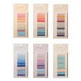 thumbnail image 1 of Adhesive Bookmark with Ruler, 1200 Pieces Sticky Notes 6 Sets Color Self-adhesive Sheets with 1 Sets Clear Index Tabs PET Multicolor for Bookmarks, Study, Office, 1 of 5