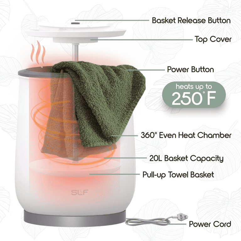 SLF Luxury Towel Warmer, 20L Electric Hot Towel Warmer Bucket