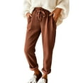 thumbnail image 4 of Juslio Women Pants Vintage Corduroy Casual Comfortable High Waist Straight Pants, 4 of 7