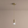 thumbnail image 5 of 9.75 Inch 5.1W 120V 1 Led Pendant-Satin Nickel Finish-Matte White Glass Color Oxygen Lighting 3-607-24, 5 of 7