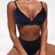 thumbnail image 5 of Traje de baño con sujetador acolchado de playa de color sólido de dos piezas de bikini dividido sexy para mujer Fridja  nalpqowj58506, 5 of 7