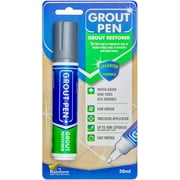 Grout Pen Grey Tile Paint Marker: Waterproof Grout Paint, Tile Grout Colorant and Sealer Pen - Grey, Wide 15mm Tip (20mL) Wide Tip
