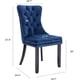 thumbnail image 2 of Dining Chairs Set of 4, Upholstered Dining Chair with Nailhead Trim and Solid Wood Legs My Lux Decor Round, 2 of 15