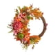 thumbnail image 3 of Guirnalda de flores artificiales para el Día de Acción de Gracias, corona de otoño para la puerta principal, cosecha de otoño Flor naranja, 3 of 9
