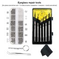 thumbnail image 2 of sweethay Kit de reparación de gafas de acero inoxidable, gafas de sol profesionales portátiles, herramienta de reparación de gafas, pinzas, Artesanía, 2 of 6