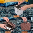 thumbnail image 6 of Portable Backpacking Stove, Folding Charcoal Stove for Camping Hiking Picnic BBQ, Stainless Steel Outdoor Cooker with Handle & Carry Bag, 2 Bolts Included, Supports Wood/Coal/Gas, 6 of 10
