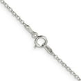 thumbnail image 3 of Sterling Silver 1.5mm Diamond-Cut Cable Chain (16 X 1.5) Made In Italy qhc022-16, 3 of 5