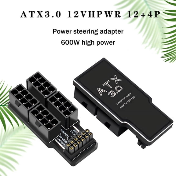 4X8Pin 40 Series Graphics Card ATX3.0 12VHPWR 12 4P 600W 180 Degree Power Converterk9877