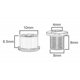 thumbnail image 2 of Juego de tuercas y arandelas para platos de bicicleta M8 MTB bicicleta tornillo de bielas simple/doble, 2 of 7