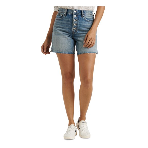 LUCKY BRAND Womens Blue Straight leg Shorts Size: 31 12