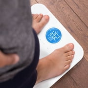 Greater Goods Tempered Glass Body Weight Scale with 4 AAA Batteries, LCD, 400 lb Capacity
