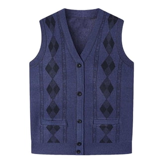 Nike GOLF TECH Dri-Fit Sweater V Neck Vest Blue AV5225 492 Sz