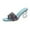 Blue, variant on Zpanxa Slippers for Women Belt With Crystal and Sandals for Women With High-heeled Slippers Flip Flops for Women Black 40