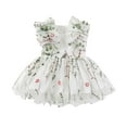 thumbnail image 1 of Robe Fille à Volants Robe en Tulle pour Tout-Petit Robe d'Été pour Filles Robe Soleil pour Filles Robes pour Bébé 12-18 Mois Mode Filles, 1 of 7