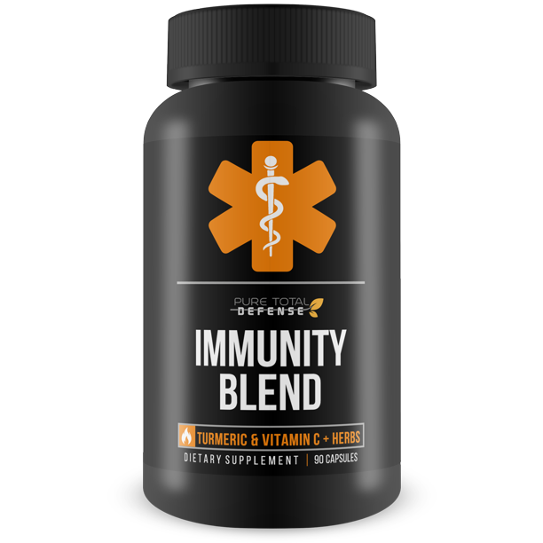 Pure Total Defense Immunity Blend Turmeric & Vitamin C + Herbs Our