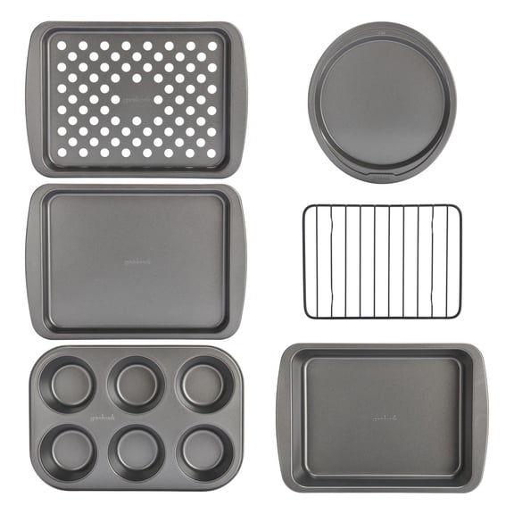 GoodCook Nonstick Toaster Oven 6pc Set , Gray