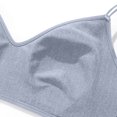 thumbnail image 5 of Women's 1 Pack Full Coverage Lifting Bra, Women's Underwear, Wireless Seamless Soft Support, Comfortable Breathable Anti Sagging Daily Bra Lightweight | TruBelle,Blue M, 5 of 6