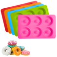 thumbnail image 2 of Molde de silicona antiadherente para hornear rosquillas, herramientas de decoración, Bagels, Muffins, Donuts, 2 of 4