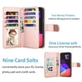 thumbnail image 2 of iPhone 13 Pro Max Wallet Case, iPhone 13 Pro Max PU Leather Case, Njjex Luxury PU Leather [9 Card Slots Holder ] Carrying Folio Flip Cover [Detachable Magnetic Hard Case] -Rose Gold, 2 of 5
