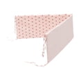 thumbnail image 3 of Almohadilla lateral para cuna,Forro de cuna para bebé acolchado en el interior de la cuna grueso,Cojín acolchado lateral para cuna transpirable para niños y niñas,Cojín Corazón rosa, 3 of 9