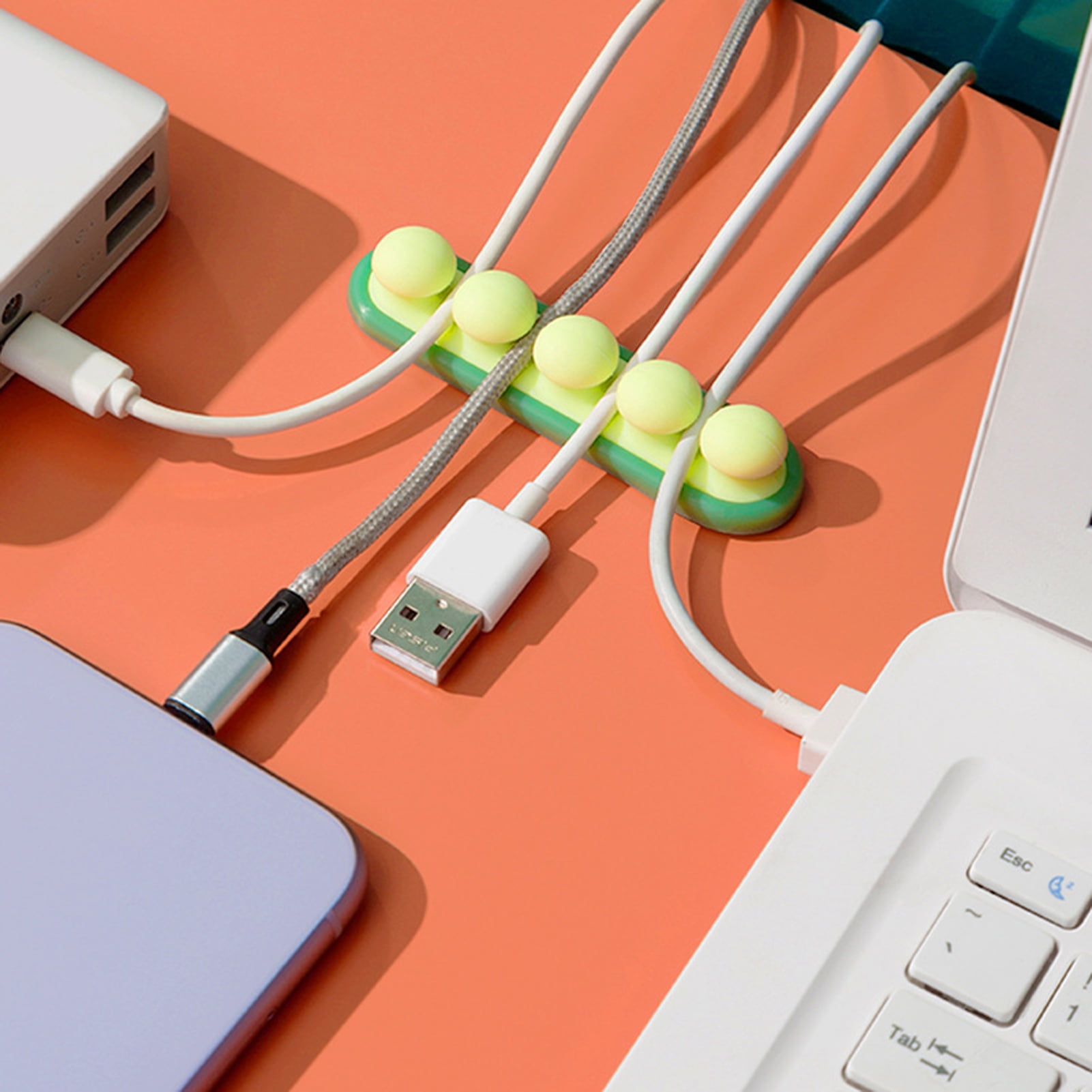 SunSunrise Durable Silicone Charging Cable Holder Organizer Management sunsunrise-durable-silicone-charging-cable-holder-organizer-management
