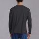 thumbnail image 4 of pstuiky Camisas suaves de manga larga para hombre, Camiseta informal de manga larga con cuello redondo para hombre, color liso, transpirable, para correr y hacer ejercicio salir tops l, 4 of 8