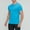 Blue, variant on Admvng Workout Shirts for Men Casual Fashion Solid Color Stretch Running Fitness Short Sleeve Athletic Shirts S-2XL