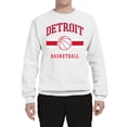 thumbnail image 2 of Wild Bobby City of Detroit DET Basketball Fantasy Fan Sports Unisex Crewneck Sweatshirt, White, XX-Large, 2 of 5