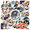 1A, variant on cartoon Astronaut Space Stickers, Waterproof Astronaut Space Sticker for Water Bottle Laptop Phone Cases Planner Skateboard Luggage Helmet Party Favor Decor, Ideal for Adults Teens Teacher Rewards