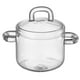 thumbnail image 3 of Olla de vidrio transparente de 350 ml para hervir a fuego lento con tapa hermética. Resistente a altas temperaturas. Ideal para cocinar guisados ​​y hervidos., 3 of 5