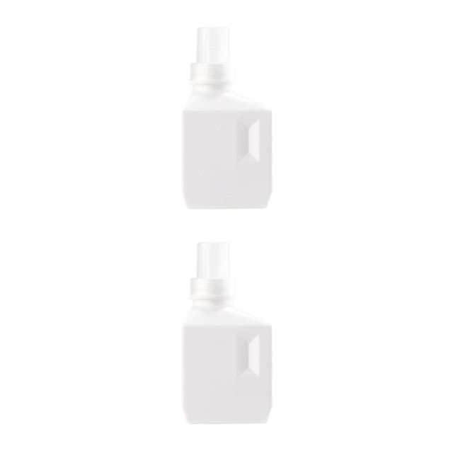 VONKY Bouteille de Lessive avec Étiquette Grande Capacité pour Usage Domestique Détergent Blanc 1000ML Standard 2ensemble