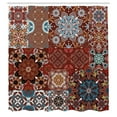 thumbnail image 3 of Ambesonne Brown Shower Curtain, Victorian Mandala, 69"Wx84"L, Multicolor, 3 of 5