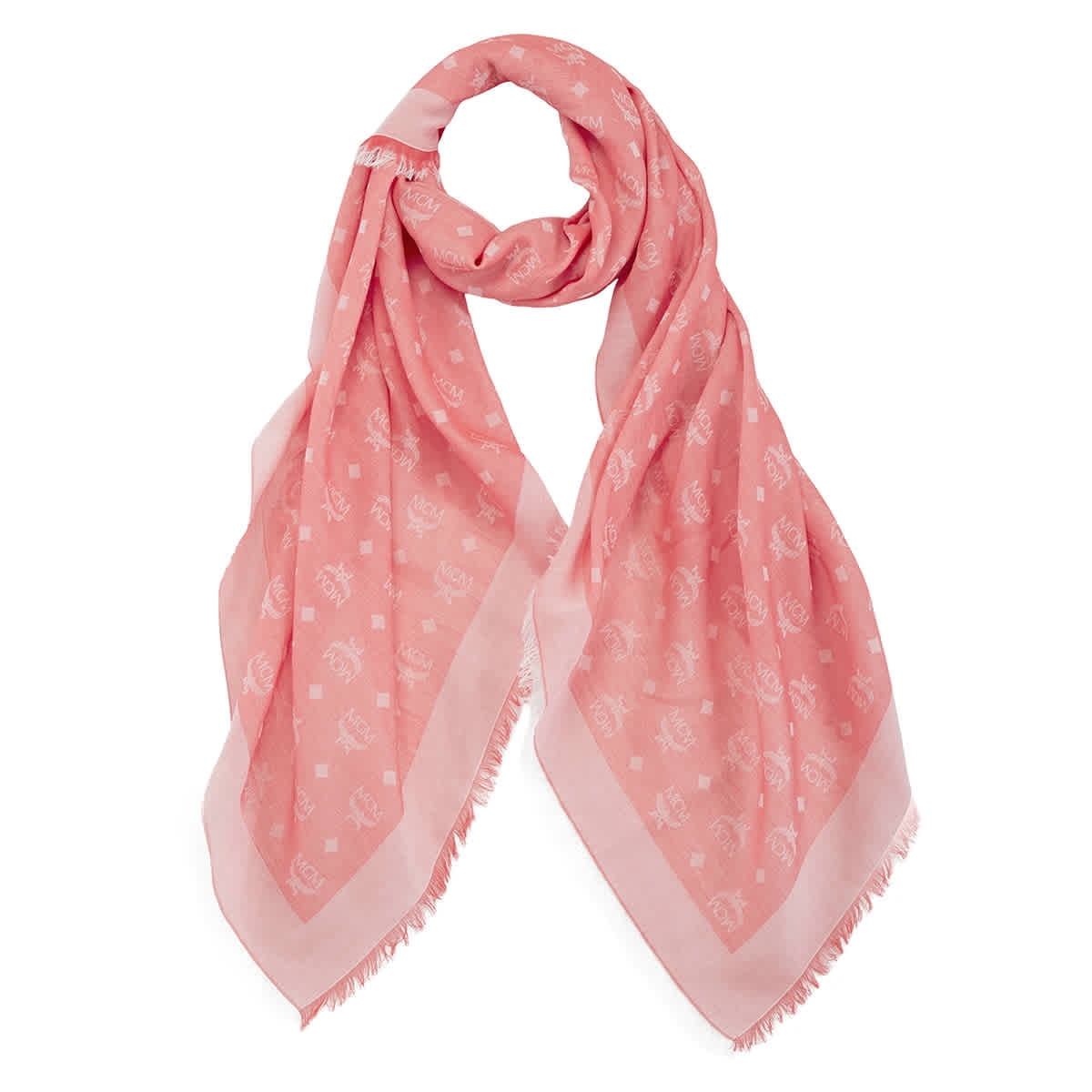 pink mcm scarf