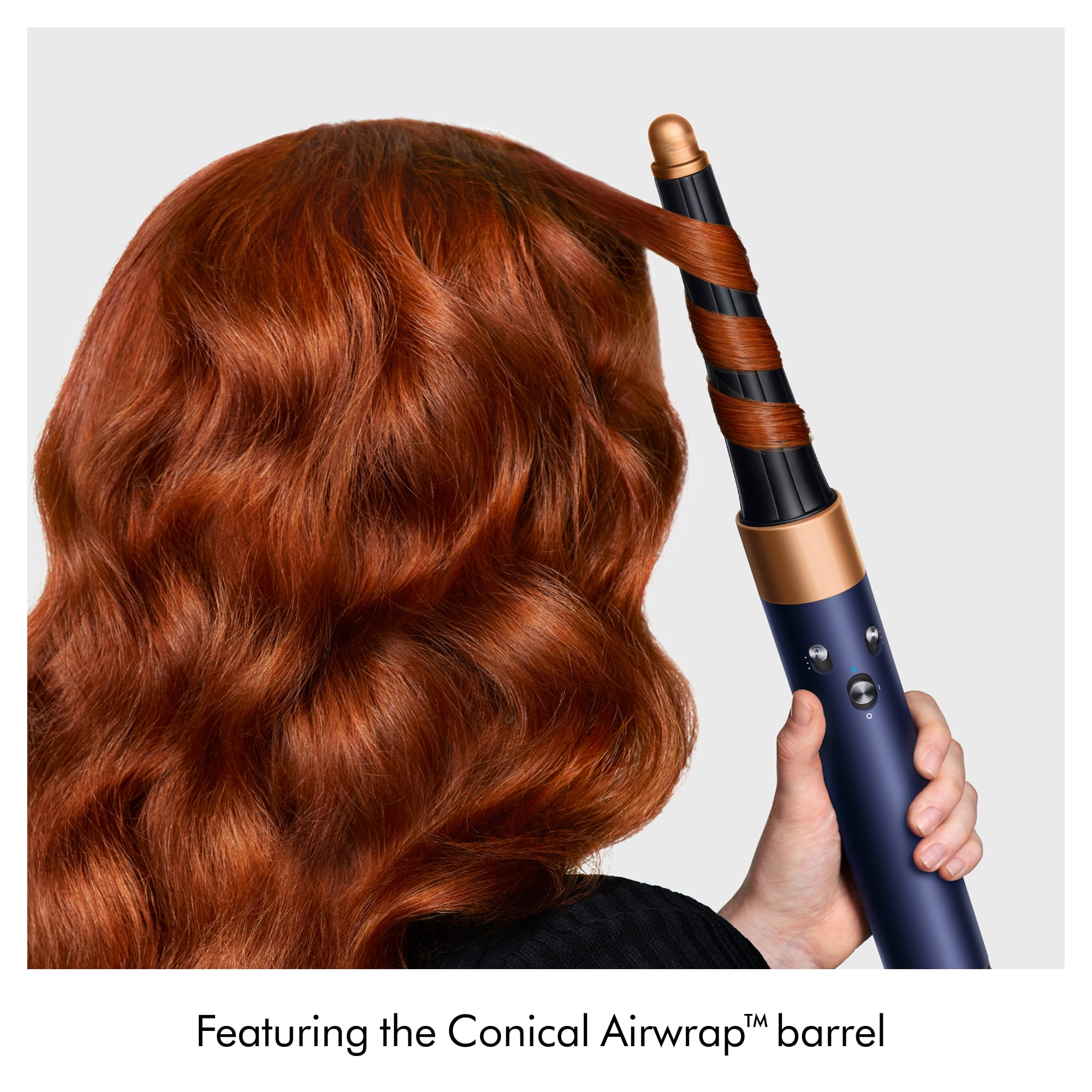 Restored Premium Dyson Airwrap i.d.™ multi-styler Straight+Wavy | Prussian Blue/Rich Copper (Refurbished)