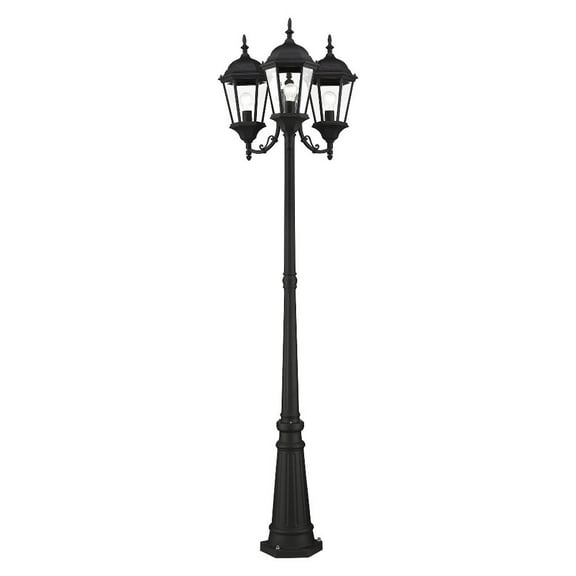 Livex Lighting - Hamilton - 3 Light Outdoor Post Light in Style - 24.5 Inches
