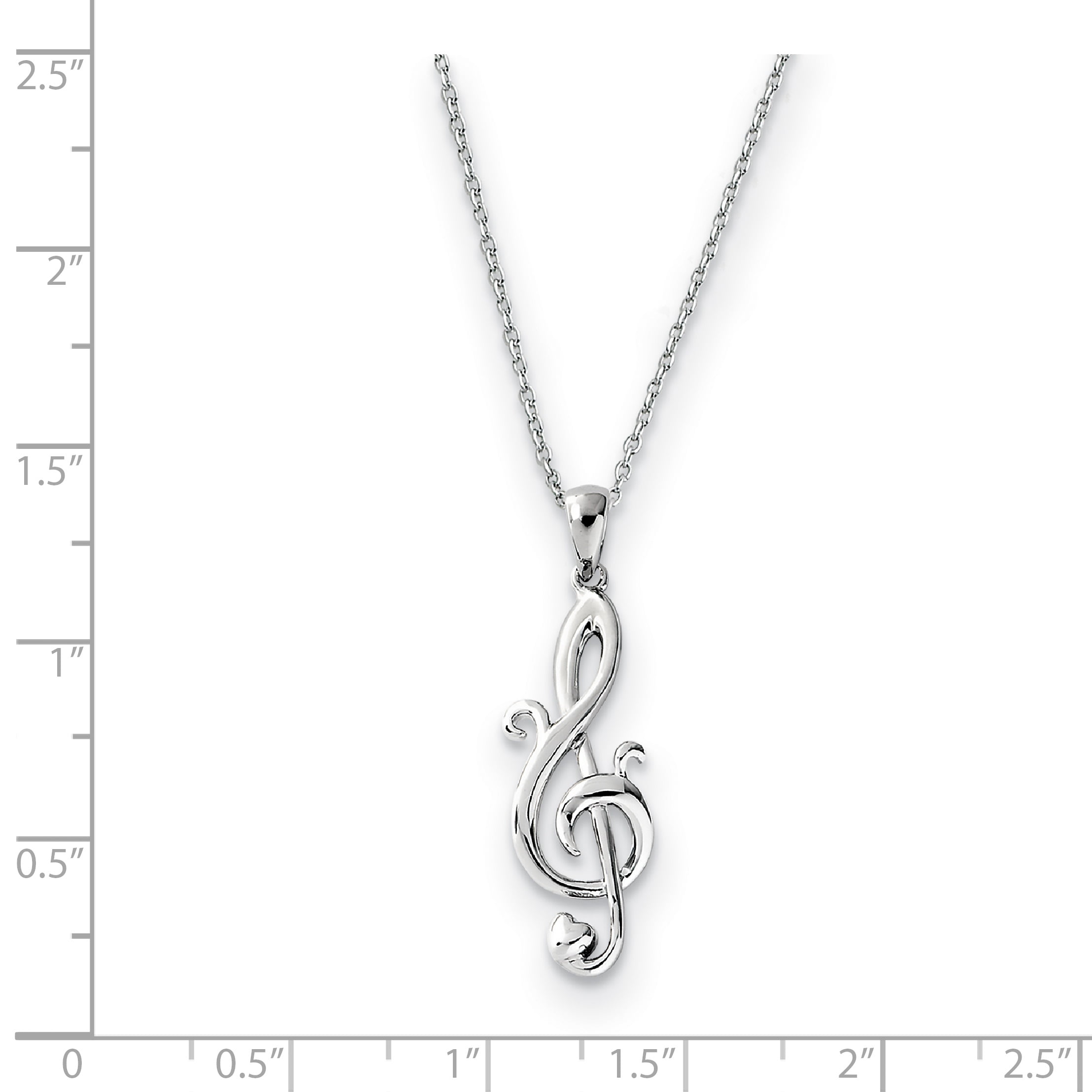 925 Sterling Silver Polished CZ Everlasting Love Pendant Necklace 18 by Sentimental Expressions