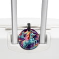 thumbnail image 3 of Robot Unicorn Attack 2pcs PU Leather Round Bag Tags Suitcase Handbag Tags with Privacy Cover and Name ID Tag for Travel Luggage, Handbags, Backpacks, School Bags, 3 of 6