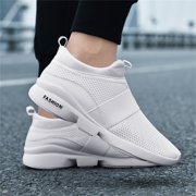 BUBUDENG Shoes for Men Comfortable Walking Shoes Lightweight Athletic Running Sneakers Sports Slip on Casual Shoes