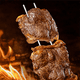 thumbnail image 2 of Varilla retráctil de acero inoxidable para asar Elementos esenciales para acampar Brochetas de cordero de acero inoxidable Mango de madera retráctil, 2 of 8