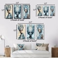 thumbnail image 4 of Designart "Retro Glam Beauty Gorgeous African American II" African American Woman Framed Wall Art Set Of 3 - Blue Woman African American Frame Gallery Set For Office Decor, 4 of 7